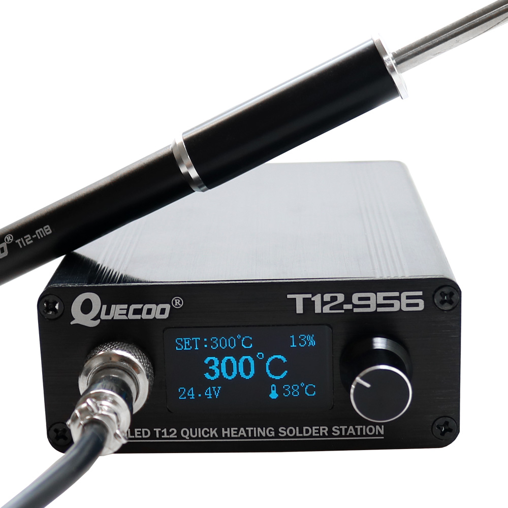 QUECOO T12-956 Solder Digital  - Soldering Station T12 Oled ulasan dan harga